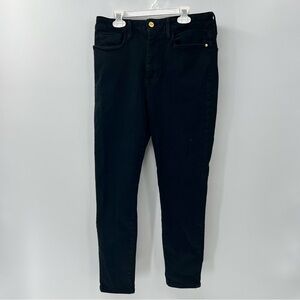 Frame denim Le One Skinny jeans high rise Larsen Black wash size 2